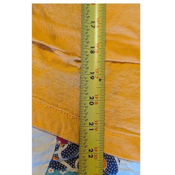 Free People Carrot Ginger Embroidered Dolman Boho Tie Market Tee Womens Sz M - Picture 9 of 11